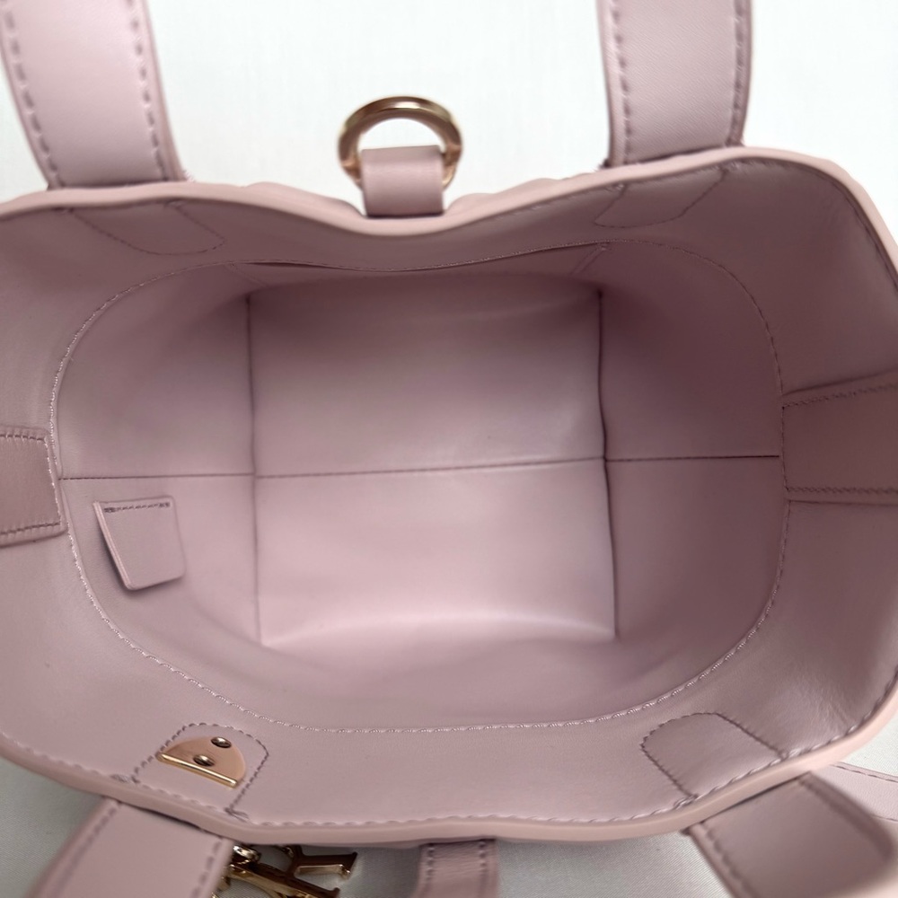 Dior Powder Pink Vertical Toujours Macrocannage Mini Tote Bag Designer - Picture 5 of 13